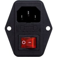Steckdosen-Schaltmodul für die Aufnahme von 3-poligen Steckdosen 10A 250V C14 IEC320 Steckdosen-Schaltmodul für die Aufnahme von 3-poligen Steckdosen 10A 250V C14 IEC320 von SNQ
