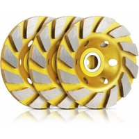 Stück Turbo-Reihen-Diamant-Schleiftopfscheibe, Beton-Turbo-Scheibenschleifer zum Schleifen von Betonwänden, Betonböden, Granit, Stein, Marmor, von SNQ