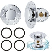 Stück Universal-Ablaufstopfen für Spülbecken (34–40 mm), inklusive Anti-Verstopfungsfilter, Abflusssieb, Badewannen- und Küchenspüle, Haarfilter – von SNQ