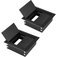 Stück versenkte Kabeldurchführung, Kabellochabdeckung für Schreibtisch, Lochabdeckung für Computertisch, für Schreibtisch, Computertisch (8 x 8 cm/ Stück versenkte Kabeldurchführung, Kabellochabdeckung für Schreibtisch, Lochabdeckung für Computertisch, für Schreibtisch, Computertisch (8 x 8 cm/ von SNQ