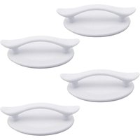 SNQ - Stück weiße selbstklebende Türgriffe aus Kunststoff für Türen und Fenster, Schränke, Schubladen, Schränke (8,3 x 4,9 cm) von SNQ