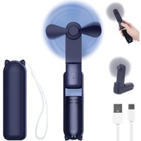 SNQ - Tragbarer Mini-Handventilator, wiederaufladbarer, batteriebetriebener, faltbarer, leiser persönlicher Ventilator kann als mobile von SNQ