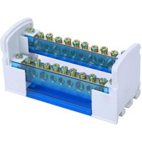 SNQ - Verteilerkasten mit 2 x 11 Löchern, 211 DIN-Schienen-PA-Nylon-Klemmenblockgehäuse mit transparenter Staubschutzabdeckung, 94V-2 SNQ - Verteilerkasten mit 2 x 11 Löchern, 211 DIN-Schienen-PA-Nylon-Klemmenblockgehäuse mit transparenter Staubschutzabdeckung, 94V-2 von SNQ