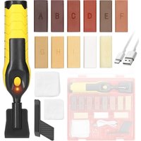 Wachs-Reparaturset Parkett, Laminat Reparatur Holzboden Holzmöbel Reparaturset Schmelzwachs Hartwachs Kratzerreparatur von SNQ