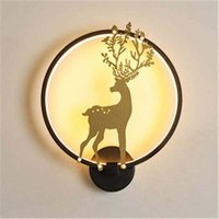 Wandleuchte „Nordic Elk“, Nachttischlampe für modernes, minimalistisches Schlafzimmer, Treppenhaus-/Balkondekoration, LED-Flurleuchte für Wohn- und Wandleuchte „Nordic Elk“, Nachttischlampe für modernes, minimalistisches Schlafzimmer, Treppenhaus-/Balkondekoration, LED-Flurleuchte für Wohn- und von SNQ