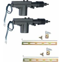 X Schwarz Auto Universal Heavy Duty Kunststoff Power Türschloss Antrieb 2 Draht 12V Zentrale Fernbedienung Tür von SNQ
