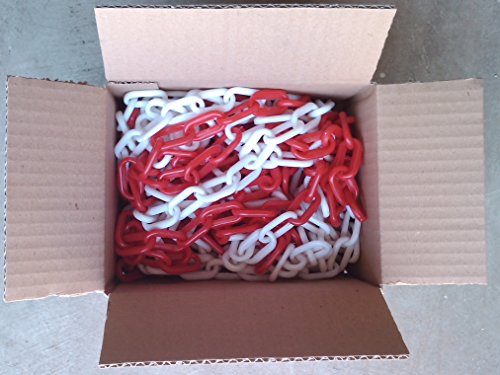 SNS SAFETY LTD Kunststoffkette Absperrung 6 mm, Rote Weiße, 12,30 Meter von SNS SAFETY LTD