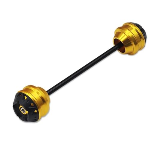Motorrad Hinterachse Gabel Rad Crash Slider Kappe Fallen Protector Pad Für Y&amaha TMAX 530 DX SX TMAX560 TechMax 2017-2024 Rahmen Schieberegler Frame Sliders(Gold) von SNWDBH
