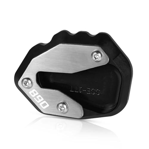Motorrad Kickstand Seite Stehen Fuß Pad Unterstützung Extender Für 890 Duke R 2019-2023 Refit Vergrößern Platte Zubehör Ständervergrößerer(Schwarz,A) von SNWDBH