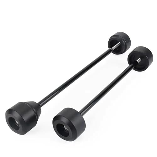 Motorrad Vorne Hinten Rad Achse Gabel Crash Slider Protector Für Y&amaha MT-09/SP XSR900 FZ09 FZ-09 MT 09 MT09 2014-2021 Fallen Schutz Rahmen Schieberegler Frame Sliders(SCHWARZ 1,VORNE HINTEN) von SNWDBH