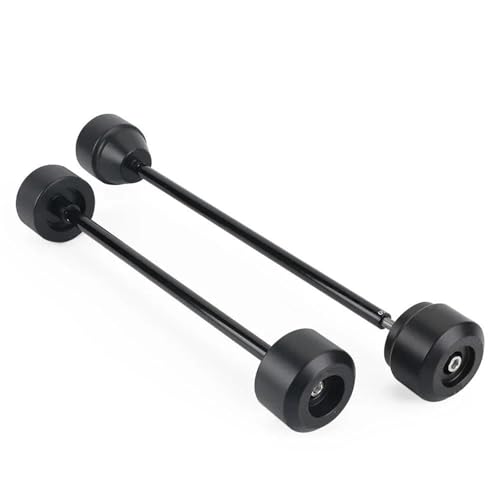 Motorrad Vorne Hinten Rad Achse Gabel Crash Slider Protector Für Y&amaha MT-09/SP XSR900 FZ09 FZ-09 MT 09 MT09 2014-2021 Fallen Schutz Rahmen Schieberegler Frame Sliders(SCHWARZ 2,VORNE HINTEN) von SNWDBH