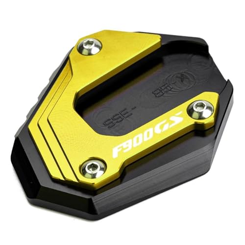 SNWDBH Motorrad-Seitenständer-Vergrößerungsplatte Für BMW F900GS ADV F 900 GS Adventure F 900GS ADV 2024 2025 Ständervergrößerer(Gold) von SNWDBH