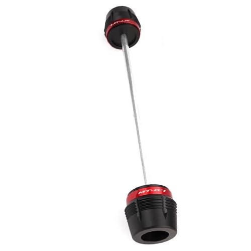 SNWDBH Sturzpads Für Vorder- Und Hinterrad, Achse, Gabel Und Sturzpads Für Y&amaha MT-07 MT07 FZ-07 FZ07 2018–2023 Rahmenschutz Rahmen Schieberegler Frame Sliders(ROT,Front) von SNWDBH