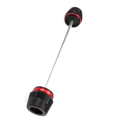 SNWDBH Sturzpads Für Vorder- Und Hinterrad, Achse, Gabel Und Sturzpads Für Y&amaha MT-07 MT07 FZ-07 FZ07 2018–2023 Rahmenschutz Rahmen Schieberegler Frame Sliders(ROT,HINTEREN) von SNWDBH