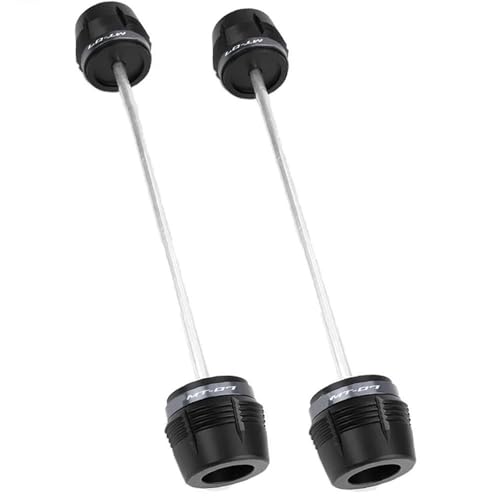 SNWDBH Sturzpads Für Vorder- Und Hinterrad, Achse, Gabel Und Sturzpads Für Y&amaha MT-07 MT07 FZ-07 FZ07 2018–2023 Rahmenschutz Rahmen Schieberegler Frame Sliders(Titan,VORNE HINTEN) von SNWDBH