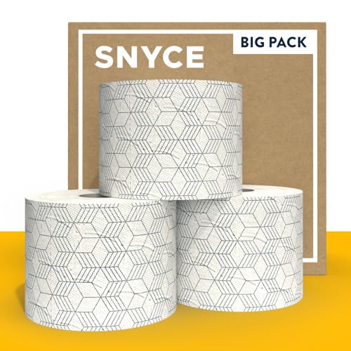 SNYCE Nicecube Toilettenpapier – modern gemustertes Klo-Papier – ohne Plastikverpackung & biologisch abbaubar – extrem soft und reißfest – Made in Germany - 30 Rollen, 300 Blatt, 3-lagig - Großpackung von SNYCE