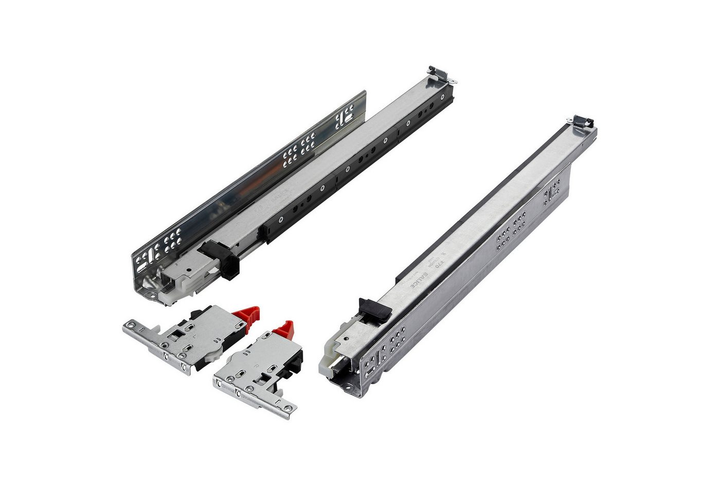 Salice Auszug Vollauszug mit 3D Verstellung belastbar bis 70 kg (1 St), PROGRESSA+ SMOVE Länge 550 mm mit Soft-Close Dämpfung von Salice