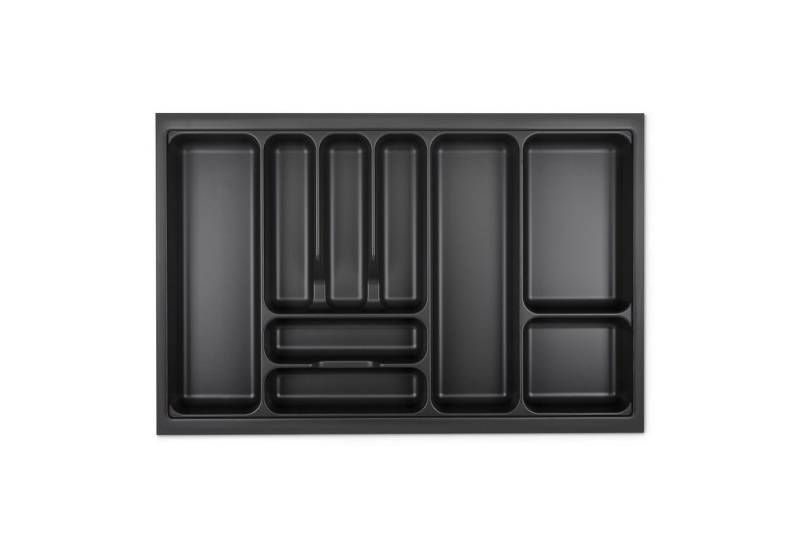 SO-TECH® Besteckeinsatz ORGA-BOX VIII Besteckeinsatz Lavagrau perlstruktur, 711 x 480 mm im 80er Schrank von SO-TECH®