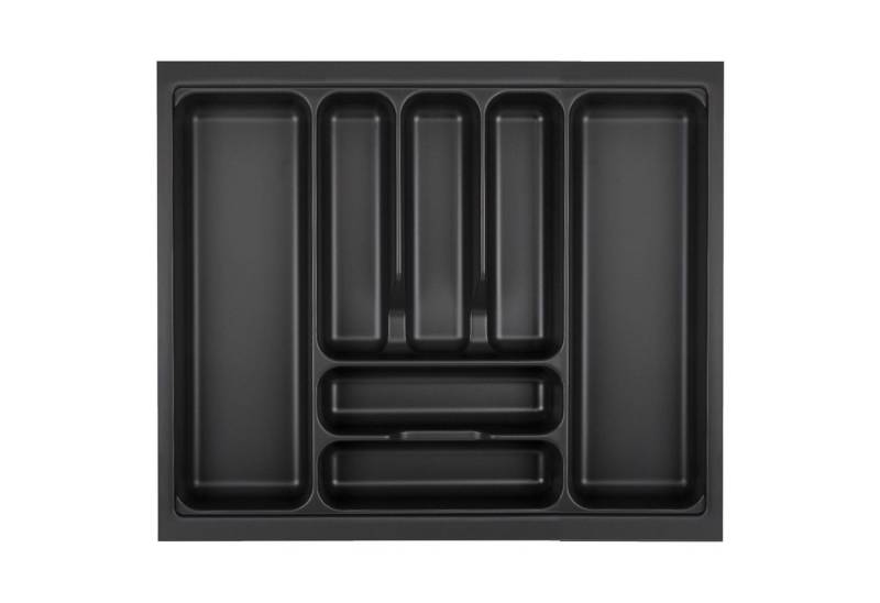SO-TECH® Besteckeinsatz ORGA-BOX VIII Besteckeinsatz Lavagrau perlstruktur, 511 x 480 mm im 60er Schrank von SO-TECH®