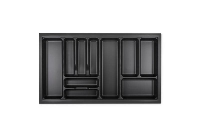 SO-TECH® Besteckeinsatz ORGA-BOX VIII Besteckeinsatz Lavagrau perlstruktur, 811 x 480 mm im 90er Schrank von SO-TECH®