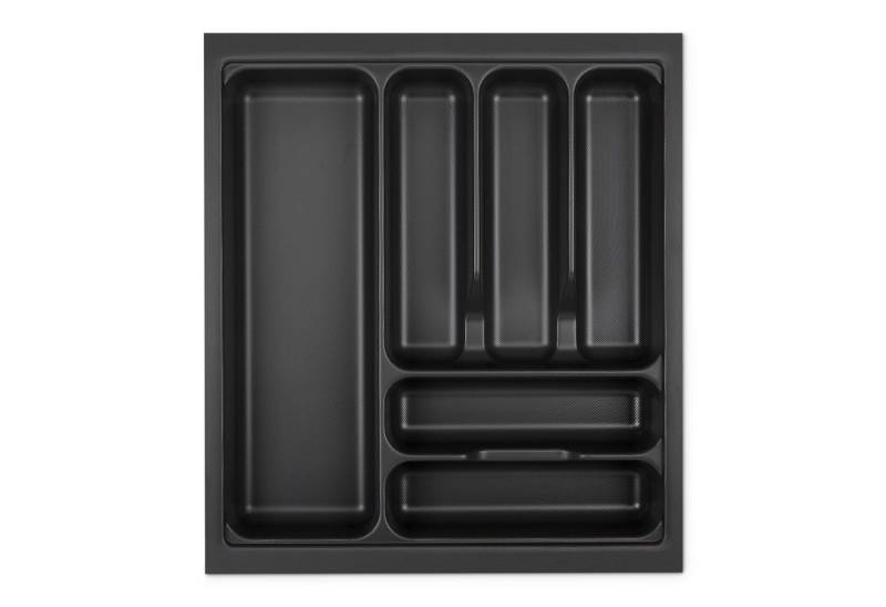 SO-TECH® Besteckeinsatz ORGA-BOX VIII Besteckeinsatz Lavagrau perlstruktur, 411 x 480 mm im 50er Schrank von SO-TECH®