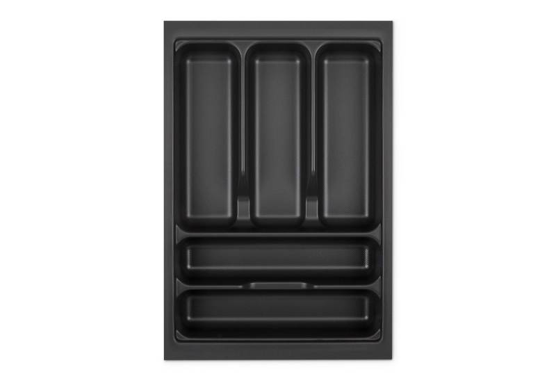 SO-TECH® Besteckeinsatz ORGA-BOX VIII Besteckeinsatz Lavagrau perlstruktur, 311 x 480 mm im 40er Schrank von SO-TECH®