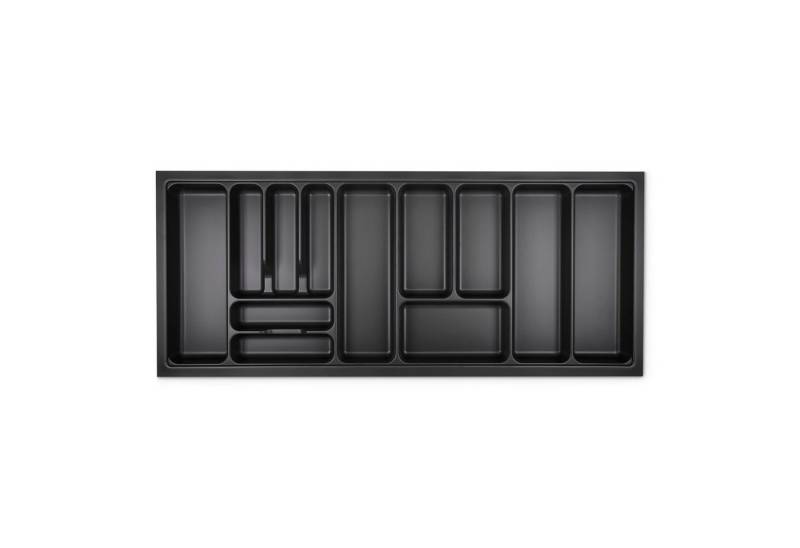 SO-TECH® Besteckeinsatz ORGA-BOX VIII Besteckeinsatz Lavagrau perlstruktur, 1111 x 480 mm im 120er Schrank von SO-TECH®