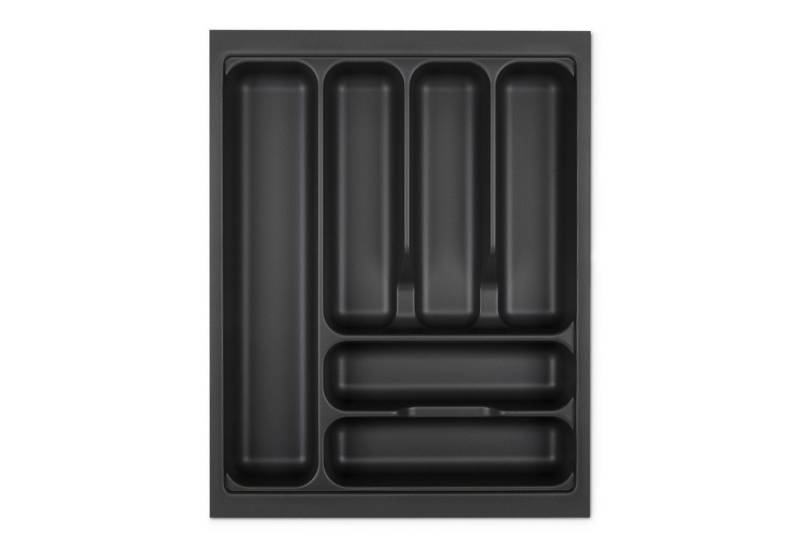SO-TECH® Besteckeinsatz ORGA-BOX VIII Besteckeinsatz Lavagrau perlstruktur, 361 x 480 mm im 45er Schrank von SO-TECH®