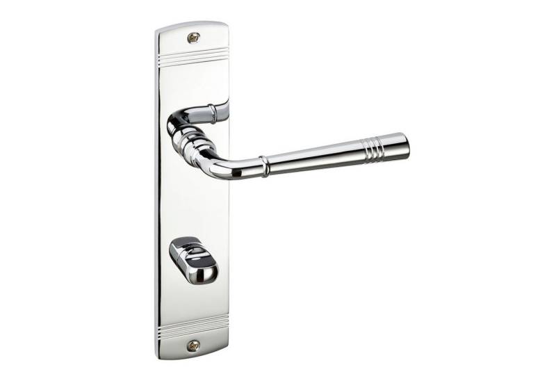 SO-TECH® Drückergarnitur Türdrücker FREJA Langschild, Bad / WC Türen Türgarnitur Chrom poliert von SO-TECH®