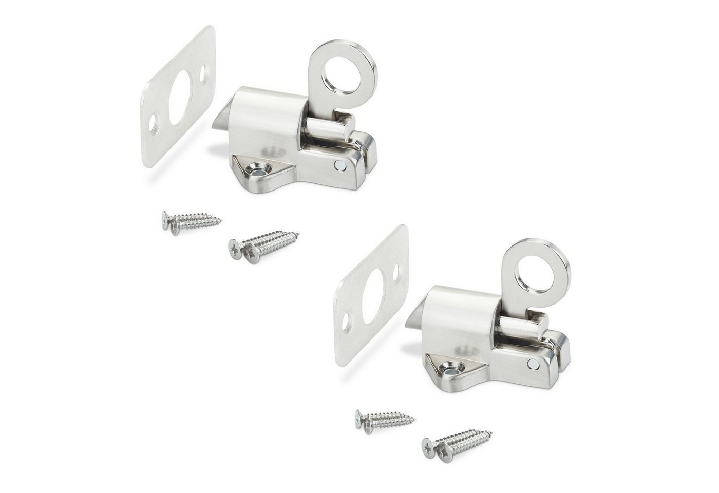 SO-TECH® Haftmagnetschnäpper selbstschließender Türriegel (45 x 44 x 51,5 mm), (2-tlg), Schnappschloss für Klappen oder Türen im Caravanbereich oder Möbelbau von SO-TECH®