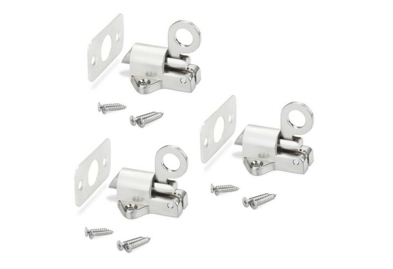 SO-TECH® Haftmagnetschnäpper selbstschließender Türriegel (45 x 44 x 51,5 mm), (3-tlg), Schnappschloss für Klappen oder Türen im Caravanbereich oder Möbelbau von SO-TECH®
