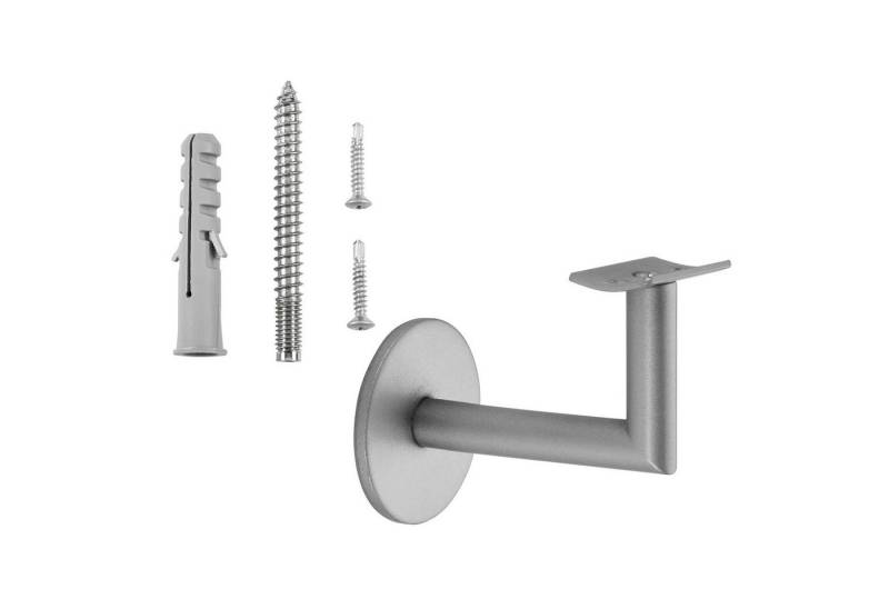 SO-TECH® Handlauf Handlaufhalter CLASSIC Höhe 67,8 mm Ausladung 67,5 mm, (Set, 3 St), für Handläufe mit Ø 45 mm, Treppengeländer Halter Silber von SO-TECH®