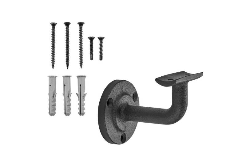 SO-TECH® Handlauf Handlaufhalter ROBUST Höhe 68 mm Ausladung 67,5 mm, (Set, 4 St), für Handläufe mit Ø 45 mm, Treppengeländer Halter Schwarz von SO-TECH®