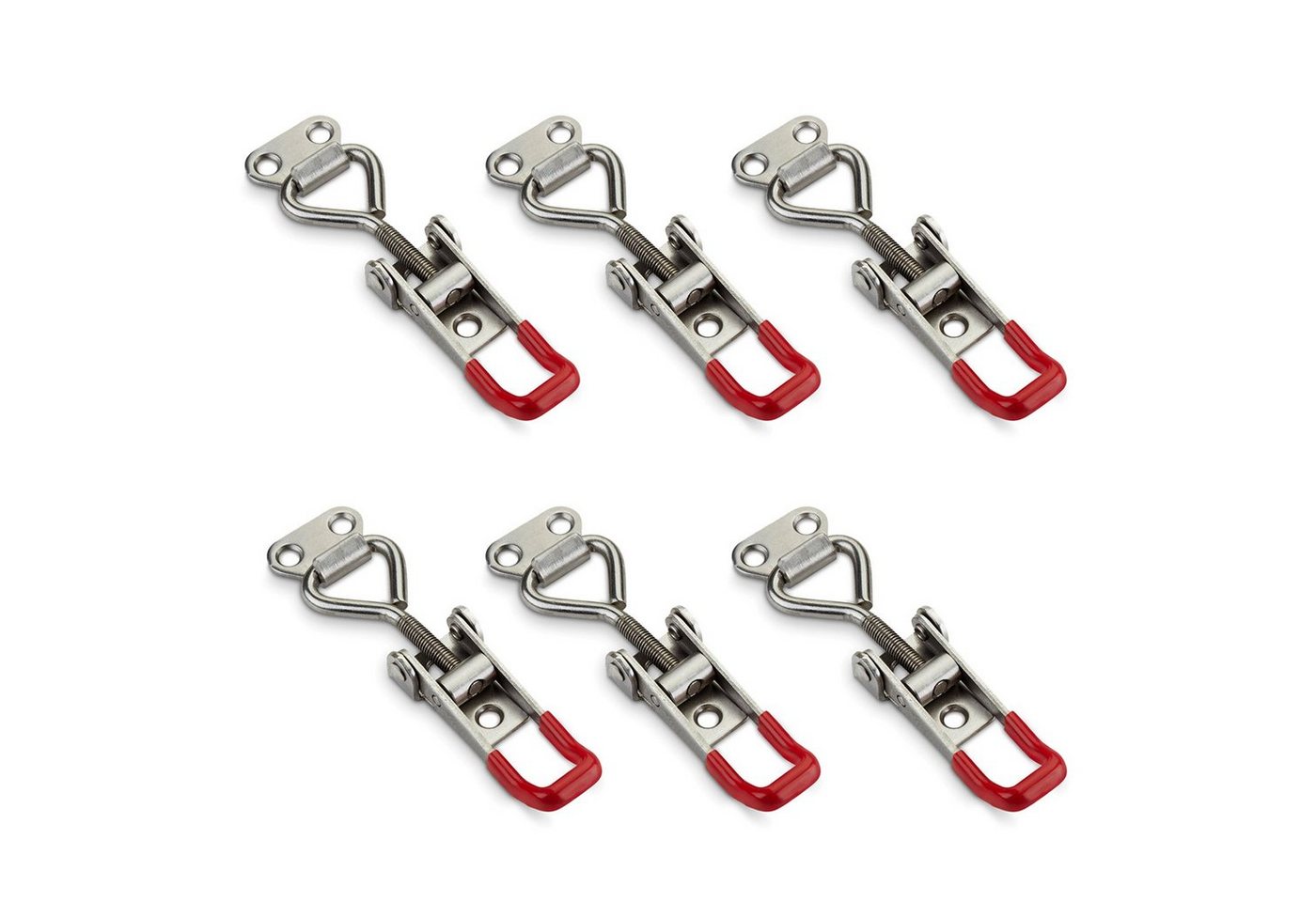 SO-TECH® Kastenriegelschloss Spannverschluss, verstellbarer Schnellspanner, M5-Gewinde - Haltekraft 165 kg, (6-tlg), M5 (Haltekraft 165 kg), Edelstahl SS304 von SO-TECH®