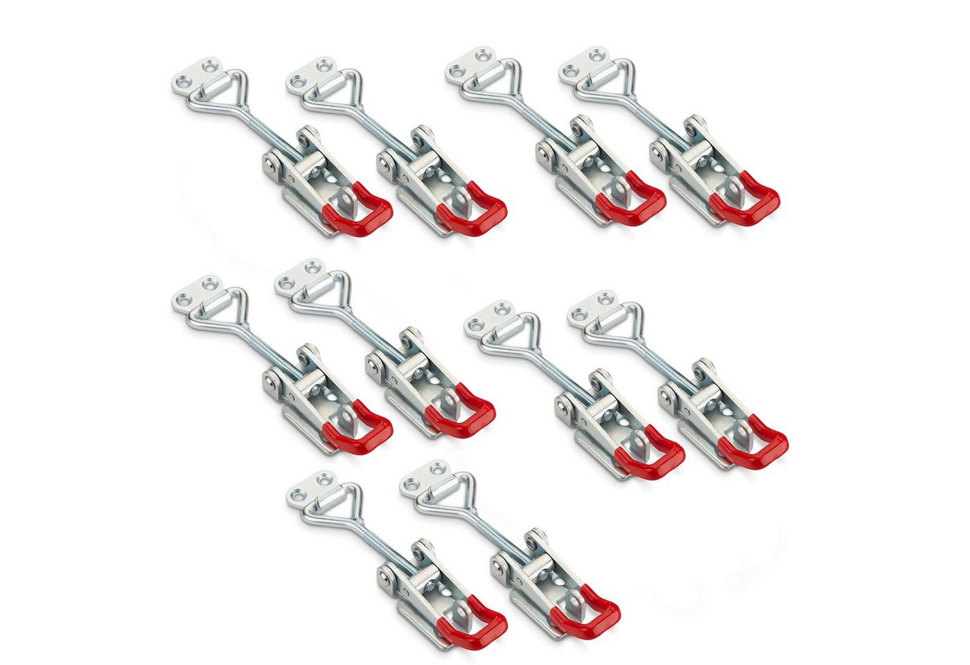SO-TECH® Kastenriegelschloss Spannverschluss, verstellbarer Schnellspanner, M6-Gewinde - Haltekraft 220 kg, (10-tlg), M6 (Haltekraft 220 kg, abschließbar) Stahl verzinkt von SO-TECH®