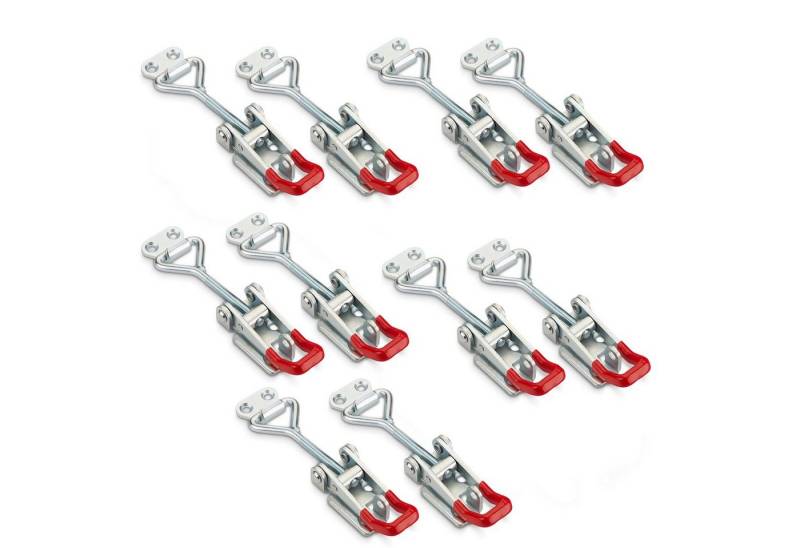 SO-TECH® Kastenriegelschloss Spannverschluss, verstellbarer Schnellspanner, M6-Gewinde - Haltekraft 220 kg, (10-tlg), M6 (Haltekraft 220 kg, abschließbar) Stahl verzinkt von SO-TECH®