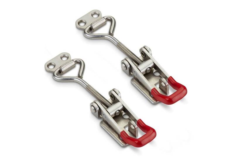 SO-TECH® Kastenriegelschloss Spannverschluss, verstellbarer Schnellspanner, M6-Gewinde - Haltekraft 220 kg, (2-tlg), M6 (Haltekraft 220 kg, abschließbar) Edelstahl SS304 von SO-TECH®