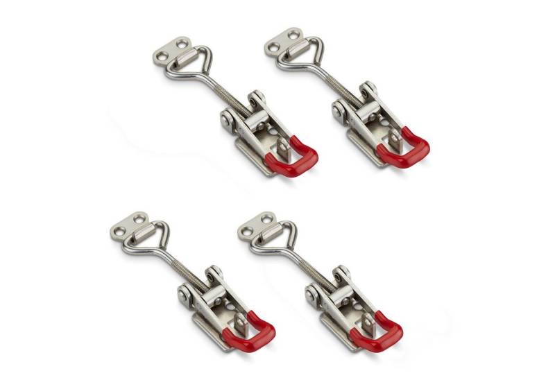 SO-TECH® Kastenriegelschloss Spannverschluss, verstellbarer Schnellspanner, M6 - Haltekraft 220 kg, (4-tlg), M6 (Haltekraft 220 kg, abschließbar) Edelstahl SS304 von SO-TECH®