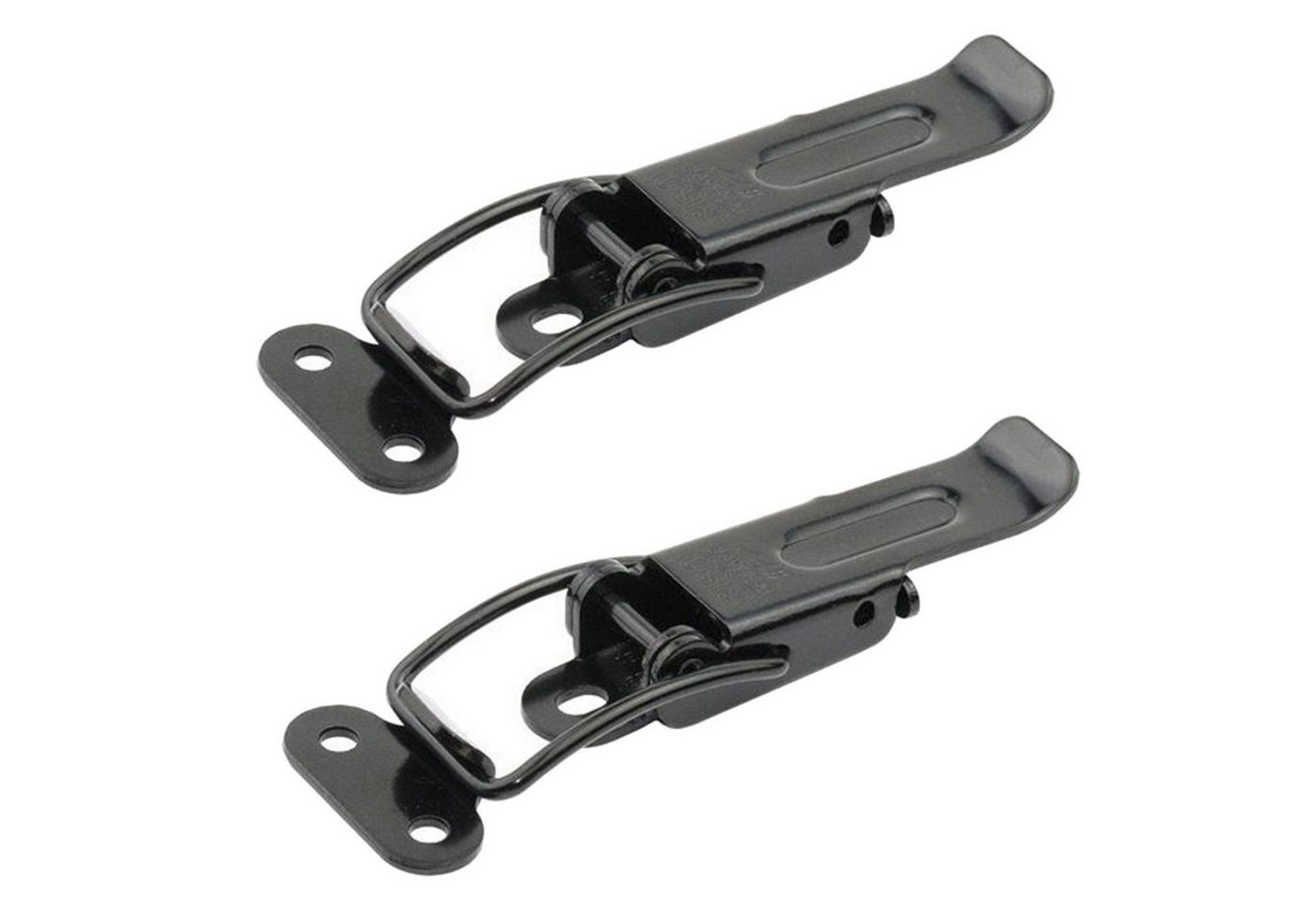 SO-TECH® Kastenriegelschloss Spannverschluss CATCH Kniehebelspanner Tischplattenverbinder, (2-tlg), 2 Stück Hebelverschluss Möbelverbinder schwarz von SO-TECH®