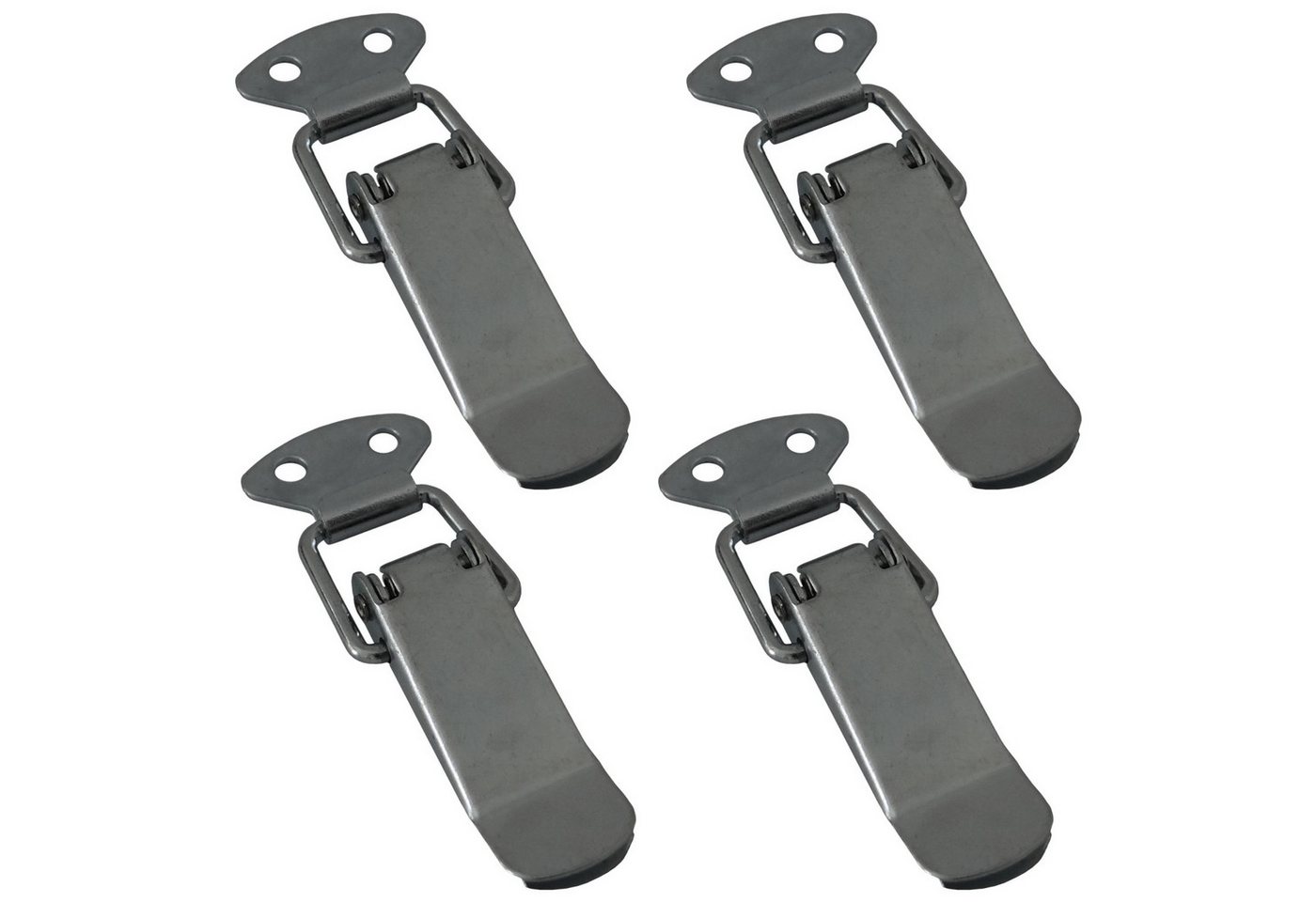 SO-TECH® Kastenriegelschloss Spannverschluss LATCH Kniehebelspanner Stahl Verbinder, (4-tlg), Länge: 78 mm, Breite: 16 / 27 mm, Höhe: 9,3 mm, Verzinkt von SO-TECH®