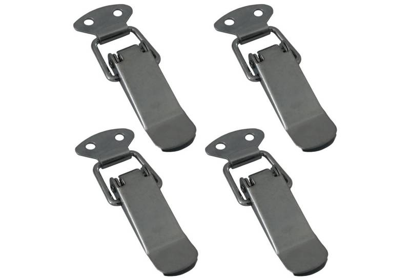 SO-TECH® Kastenriegelschloss Spannverschluss LATCH Kniehebelspanner Stahl Verbinder, (4-tlg), Länge: 78 mm, Breite: 16 / 27 mm, Höhe: 9,3 mm, Verzinkt von SO-TECH®
