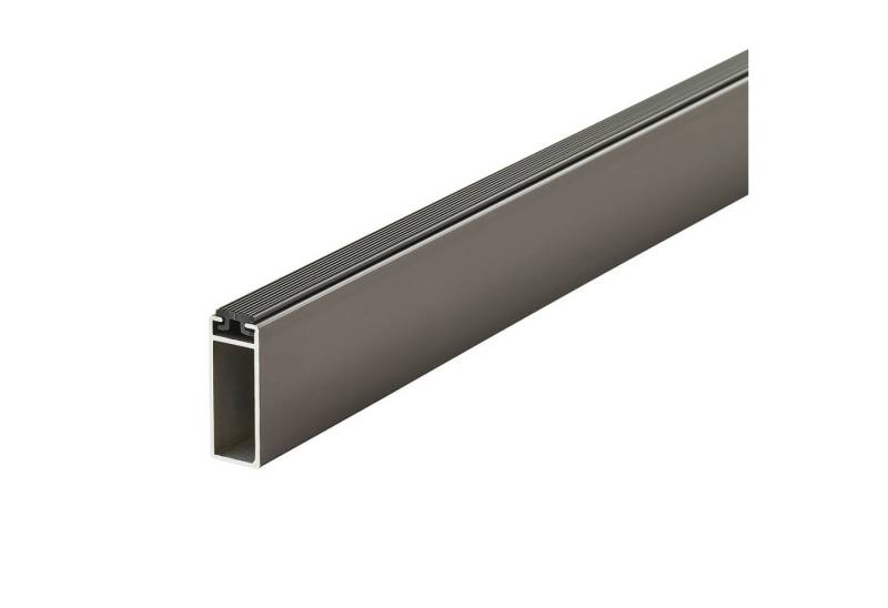SO-TECH® Kleiderstange Garderobe Designer NANO Alu Schrankrohr Länge 1000 mm, Abmessungen 32,4x12,2 mm, Titanoptik von SO-TECH®