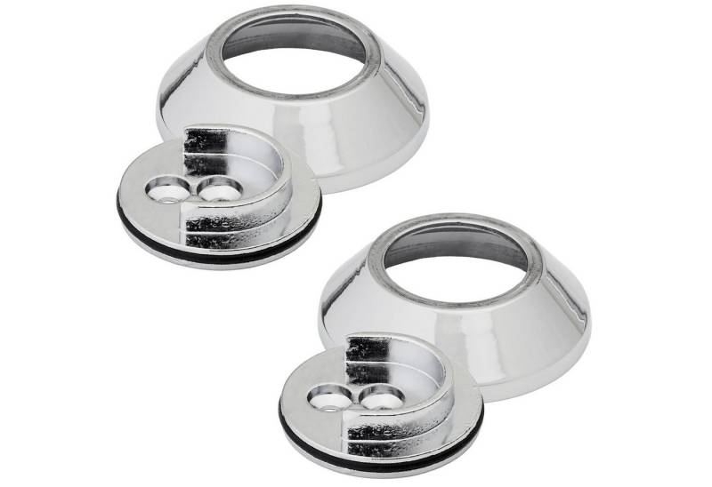 SO-TECH® Garderobenstange Kleiderstange Schrankstange Chrom poliert, (2 St), Schrankstangenlager konisch von SO-TECH®