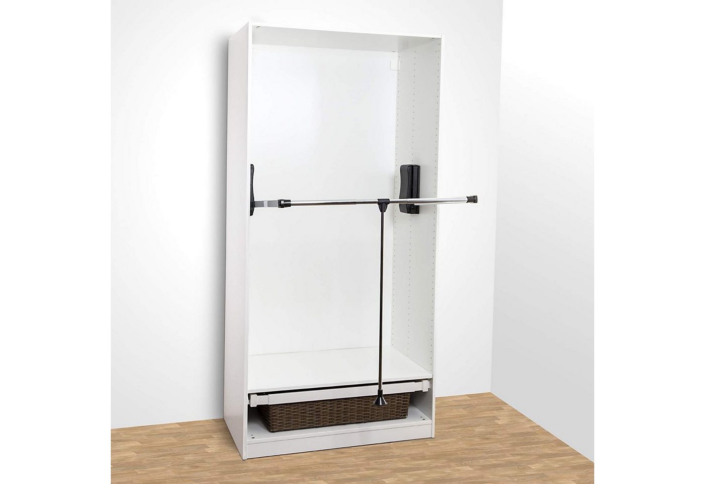 SO-TECH® Kleiderstange Kleiderlift mit Teleskop-Breitenverstellung 875 - 1200 mm, Tragkraft 12 kg von SO-TECH®