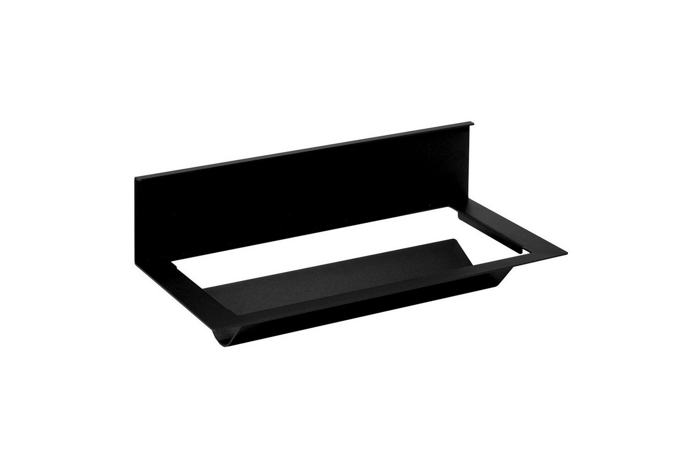 Kesseböhmer Küchenrückwand Relingsystem Linero MosaiQ schwarz modular, (1-tlg), Papierrollenhalter unten von Kesseböhmer