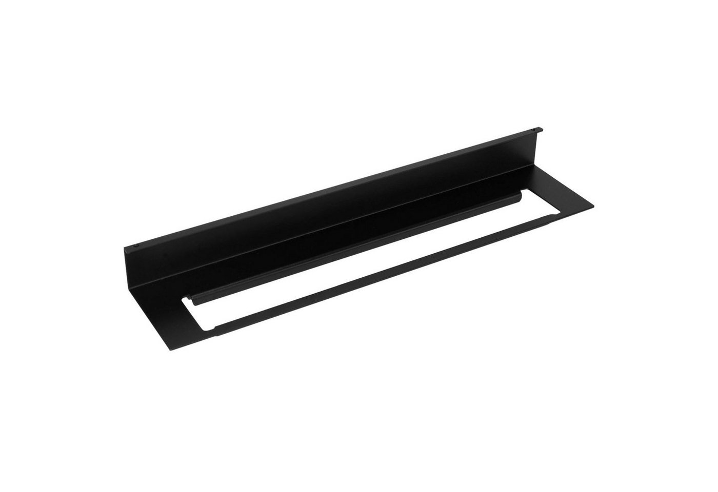 Kesseböhmer Küchenrückwand Relingsystem Linero MosaiQ schwarz modular, (1-tlg), Tuchleiste unten von Kesseböhmer