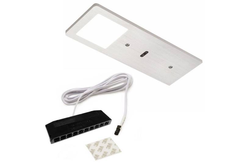 SO-TECH® LED-Leuchte Unterbauleuchte FYN SE D-MOTION 190 x 70 mm 12V/5W, Aluminium gebürstet, 2700 – 6000 K, mit Sensor von SO-TECH®