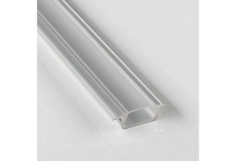 SO-TECH® LED-Stripe-Profil 10 Stück LED-Aluprofil 44 oder 55, Länge je 2 m, Profil-44 Einlassprofil 2000 x 22 mm mit klarer Abdeckung von SO-TECH®