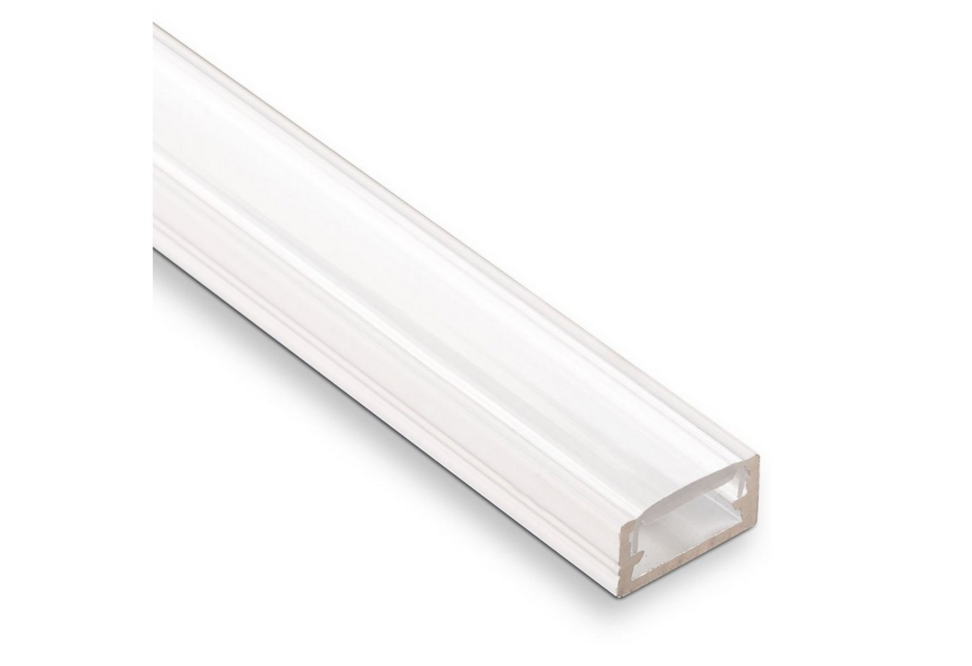 SO-TECH® LED-Stripe-Profil 3 Stück LED-Aluprofil für LED Streifen, Länge je 2 m, 3x Profil-11 weiß mit opaler Abdeckung von SO-TECH®