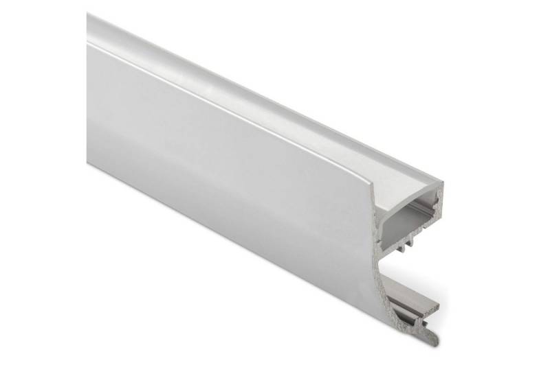 SO-TECH® LED-Stripe-Profil LED-Aluprofil 43, Aluminium eloxiert 2000 x 17 x 41 mm, 25 Stück, opale Abdeckung von SO-TECH®